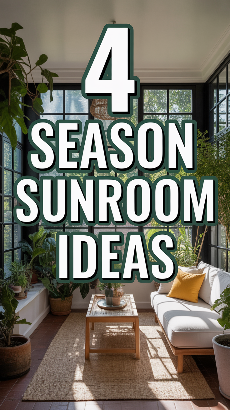 ☀️ 4 Season Sunroom Ideas