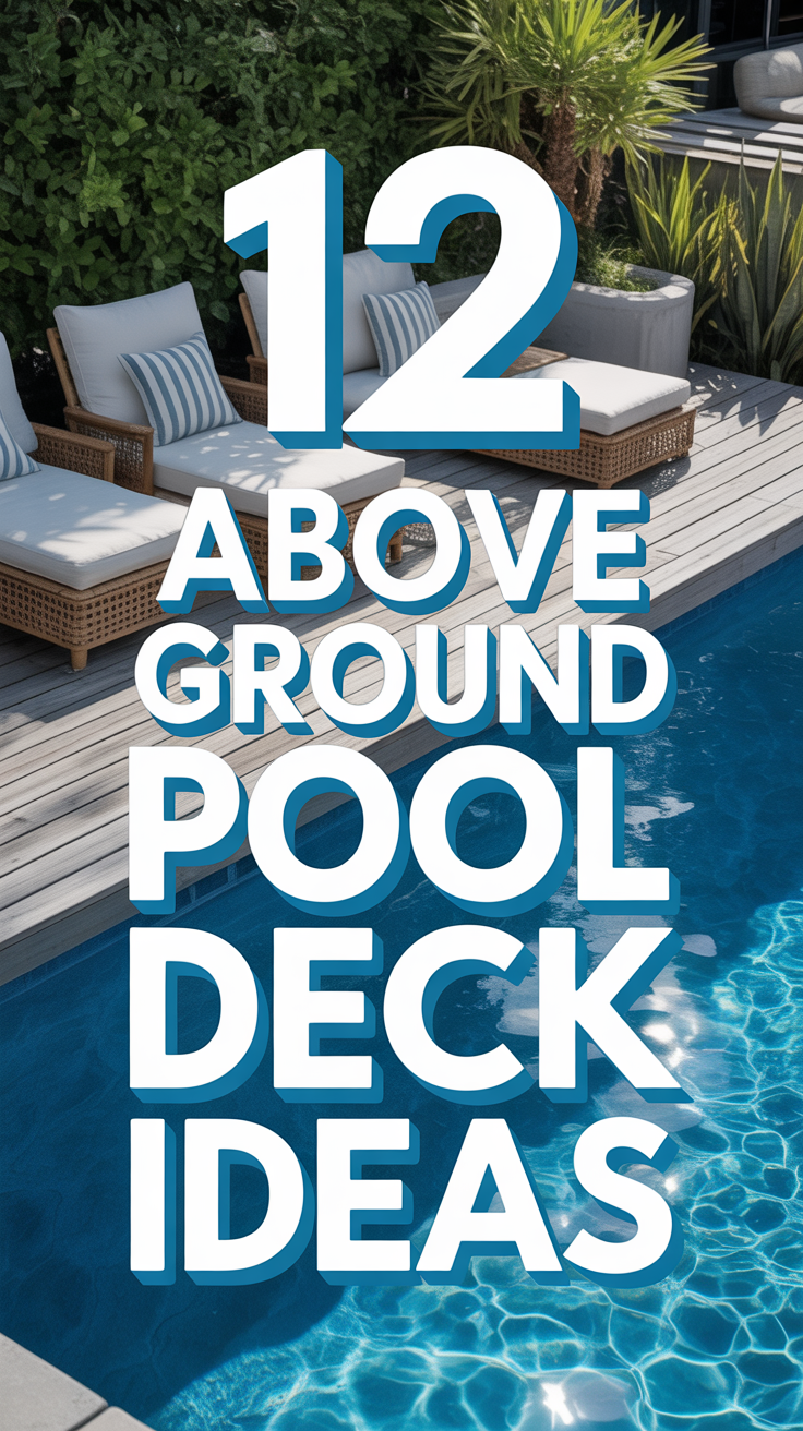 ☀️ 12 Above Ground Pool Deck Ideas