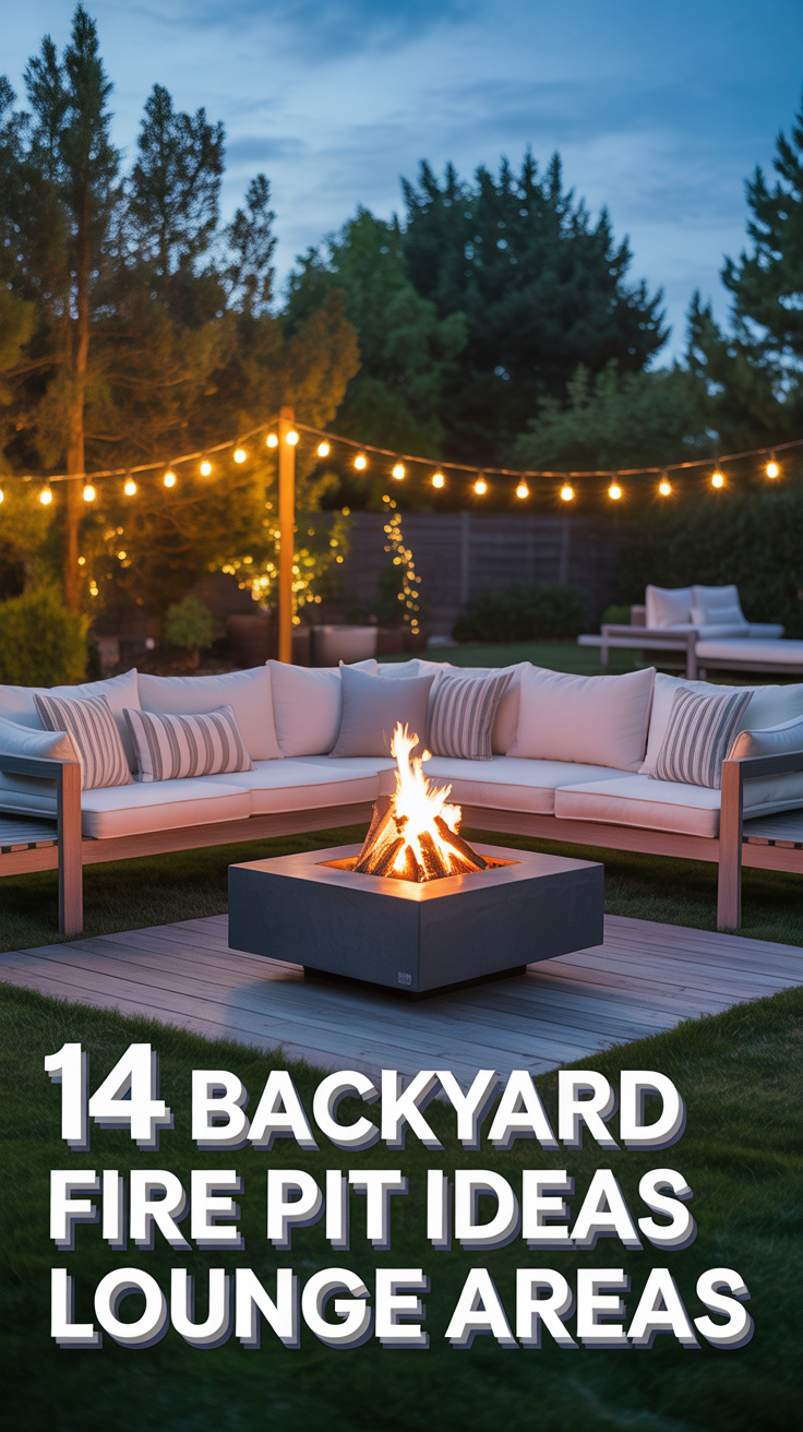 🔥 14 Backyard Fire Pit Ideas Lounge Areas