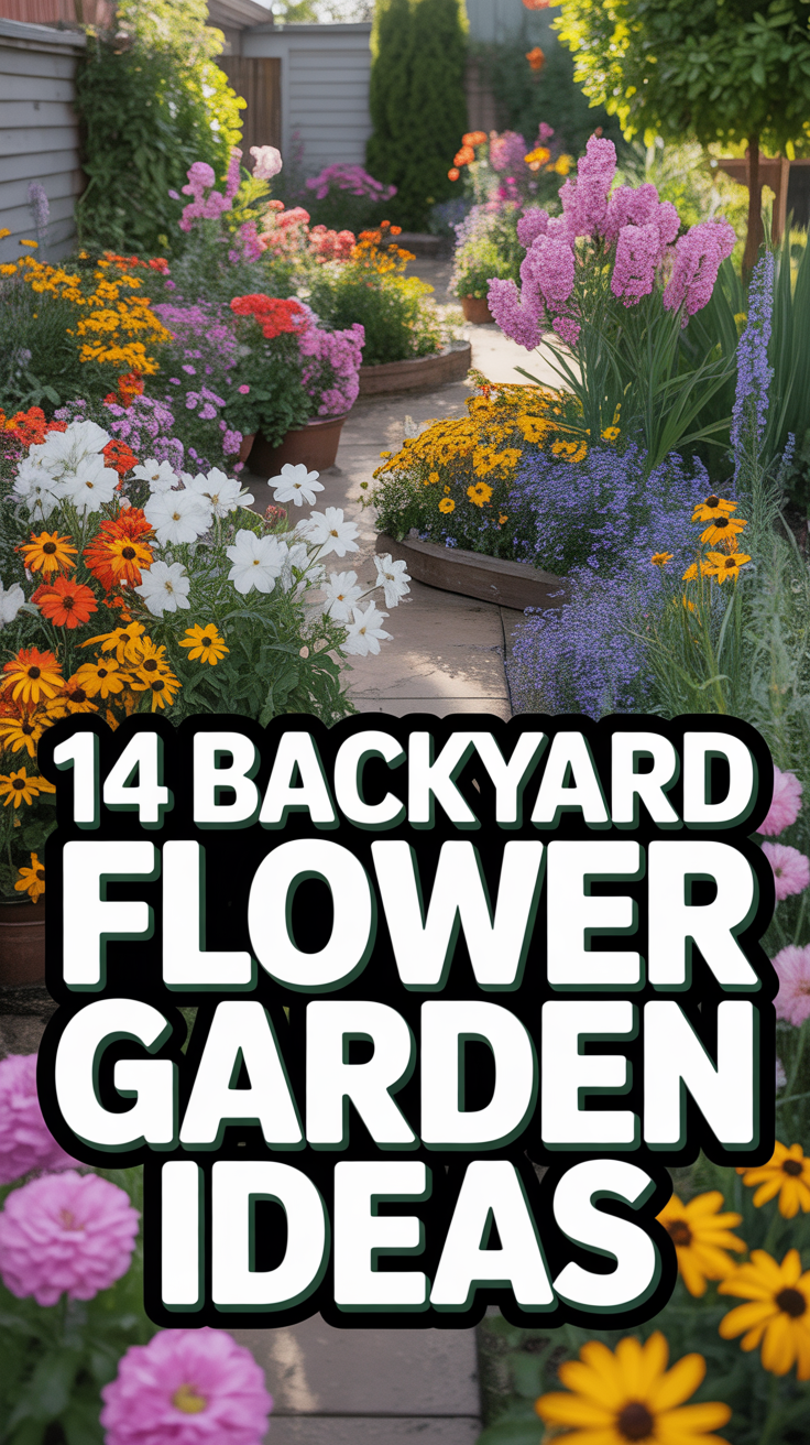 🌷 14 Backyard Flower Garden Ideas