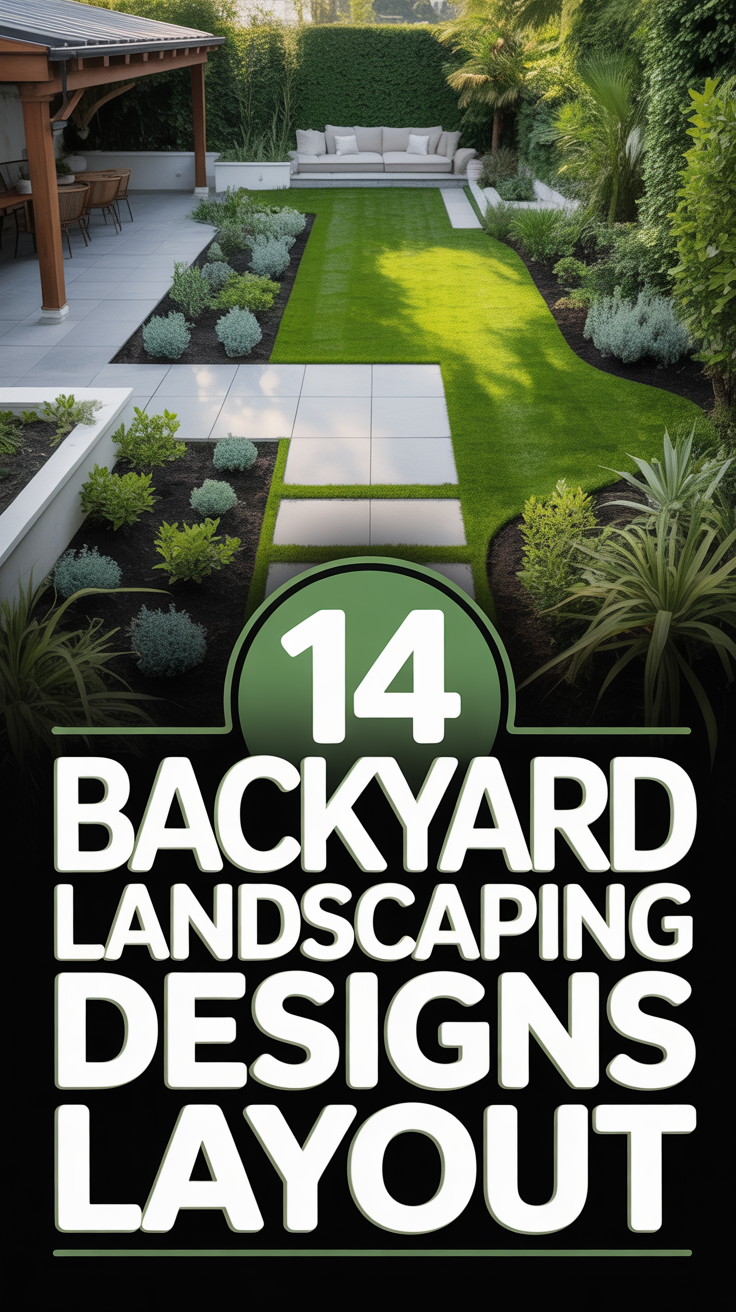 🌱 14 Backyard Landscaping Designs Layout