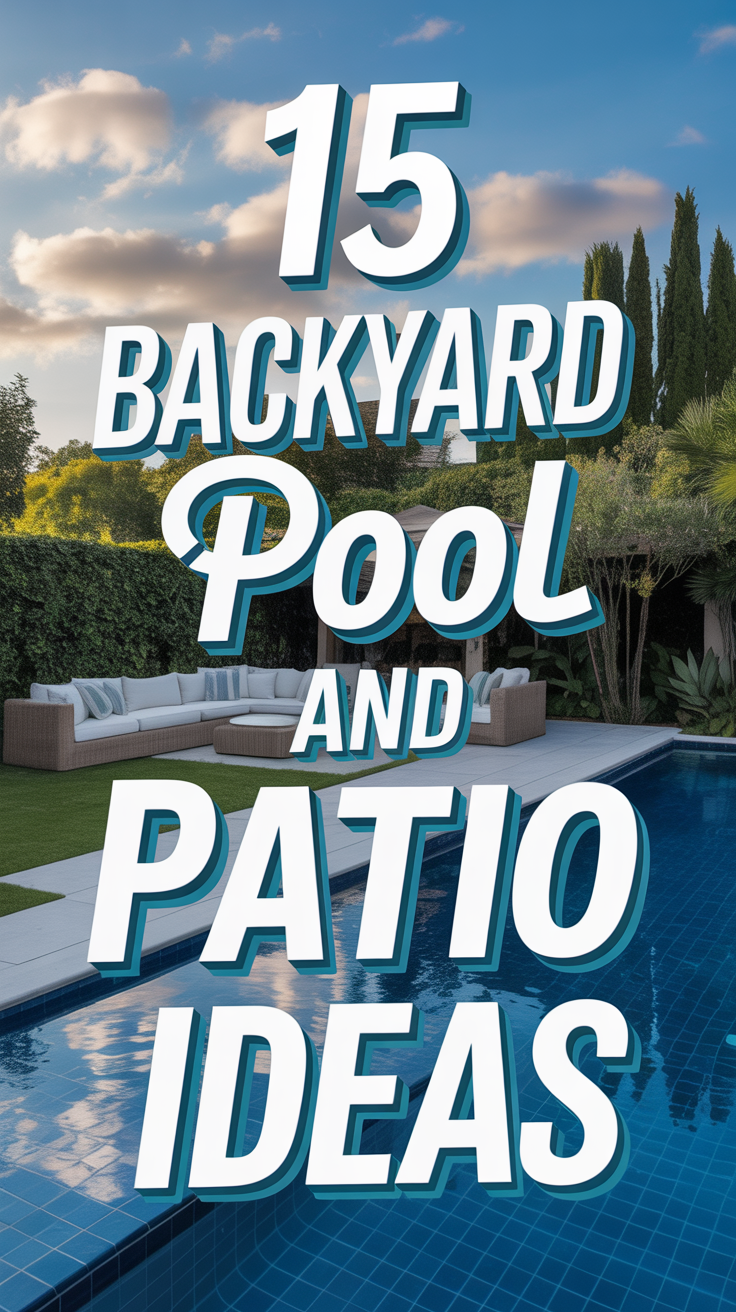 ☀️ 15 Backyard Pool And Patio Ideas