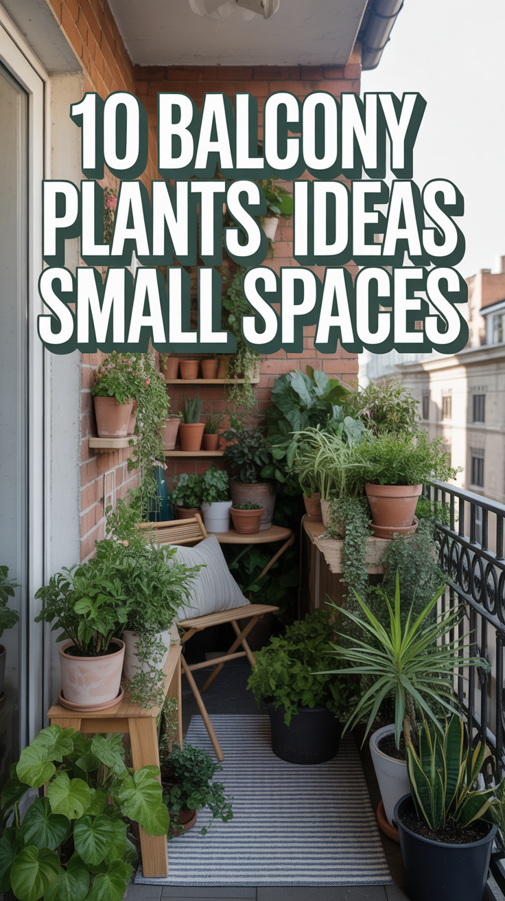 🌱 10 Balcony Plants Ideas Small Spaces