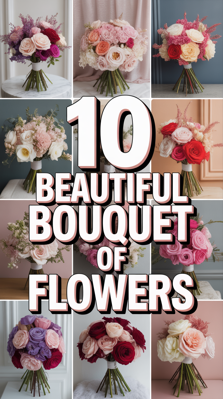 💐 10 Beautiful Bouquet Of Flowers