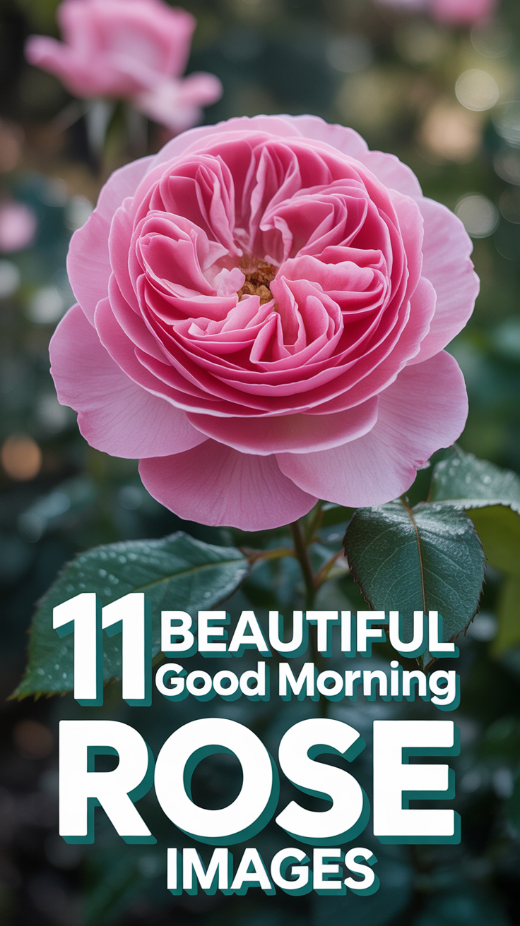 🌹 11 Beautiful Good Morning Rose Images