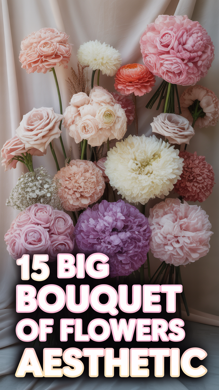 💐 15 Big Bouquet Of Flowers Aesthetic