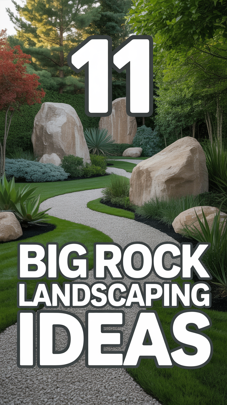 🪨 11 Big Rock Landscaping Ideas