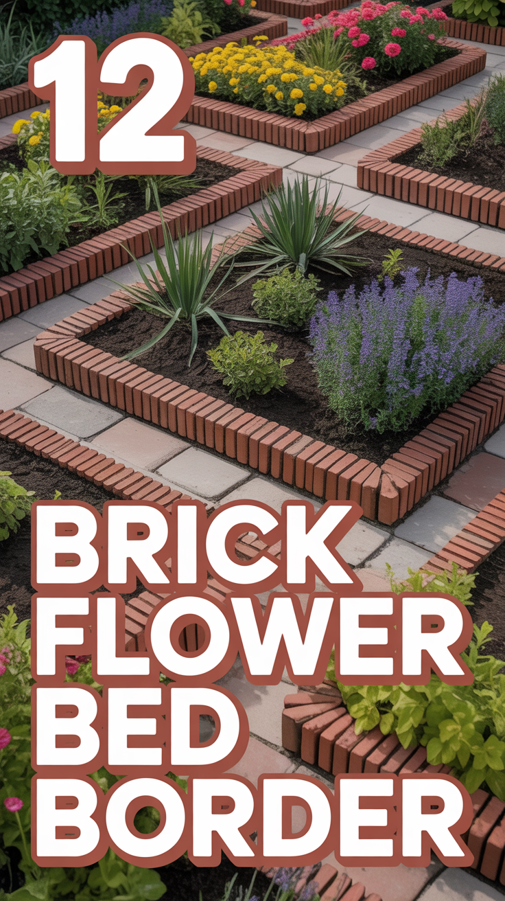 🤖 12 Brick Flower Bed Border