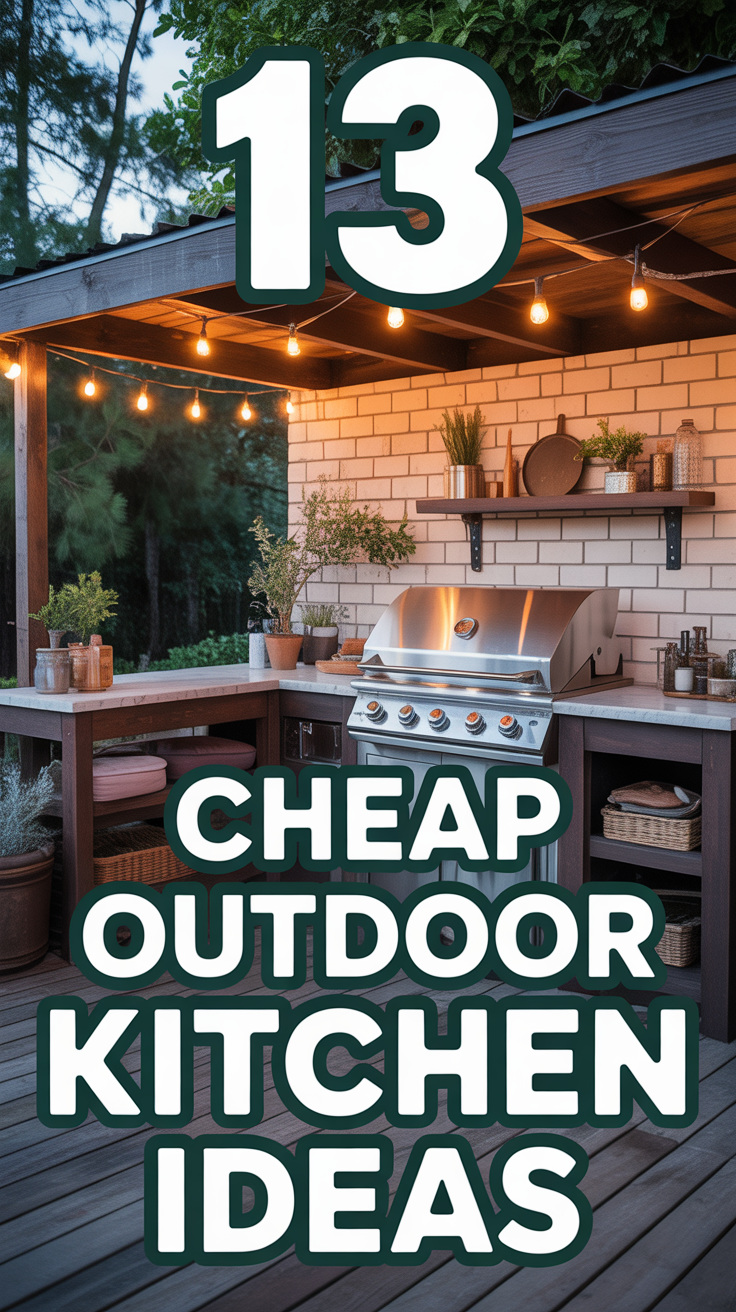 🍖 13 Cheap Outdoor Kitchen Ideas