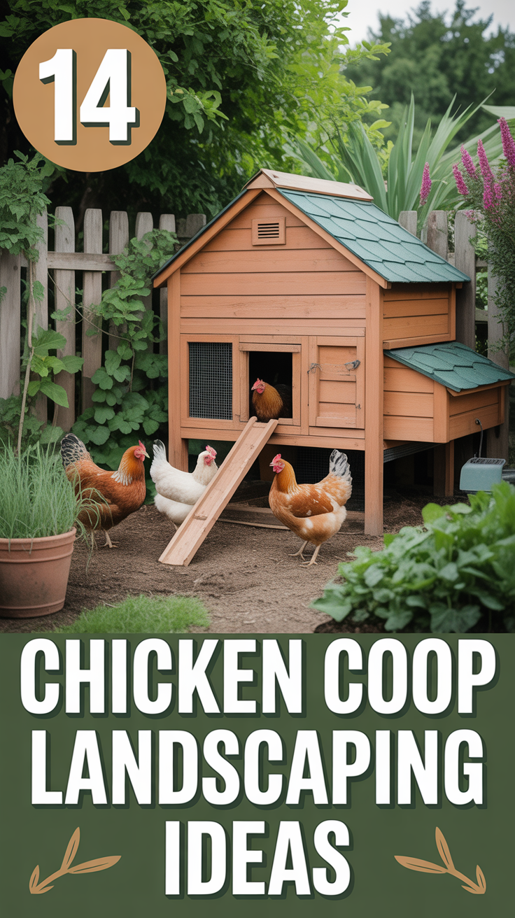 🐔 14 Chicken Coop Landscaping Ideas