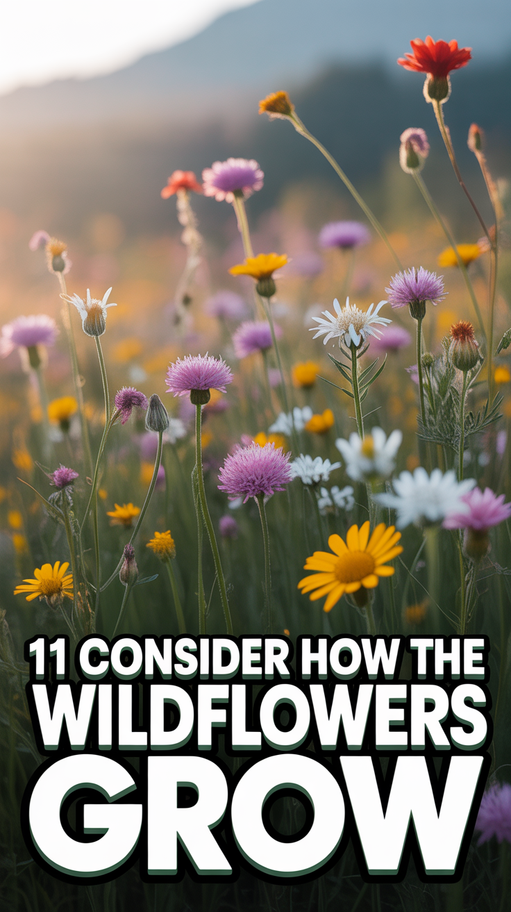 🌻 11 Consider How The Wildflowers Grow