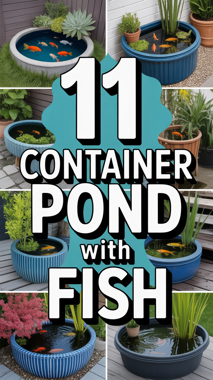 🐠 11 Container Pond With Fish