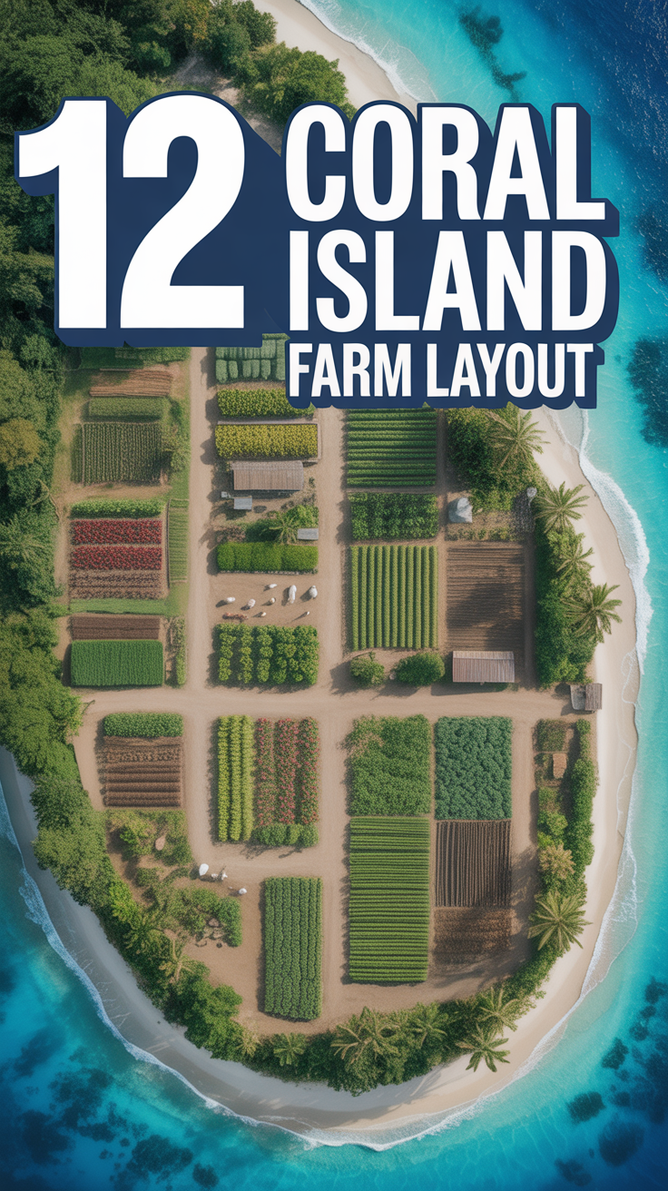 🌱 12 Coral Island Farm Layout