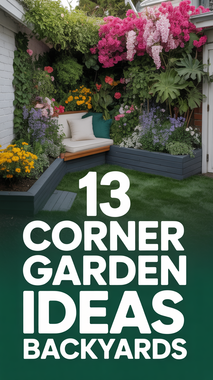 🌱 13 Corner Garden Ideas Backyards