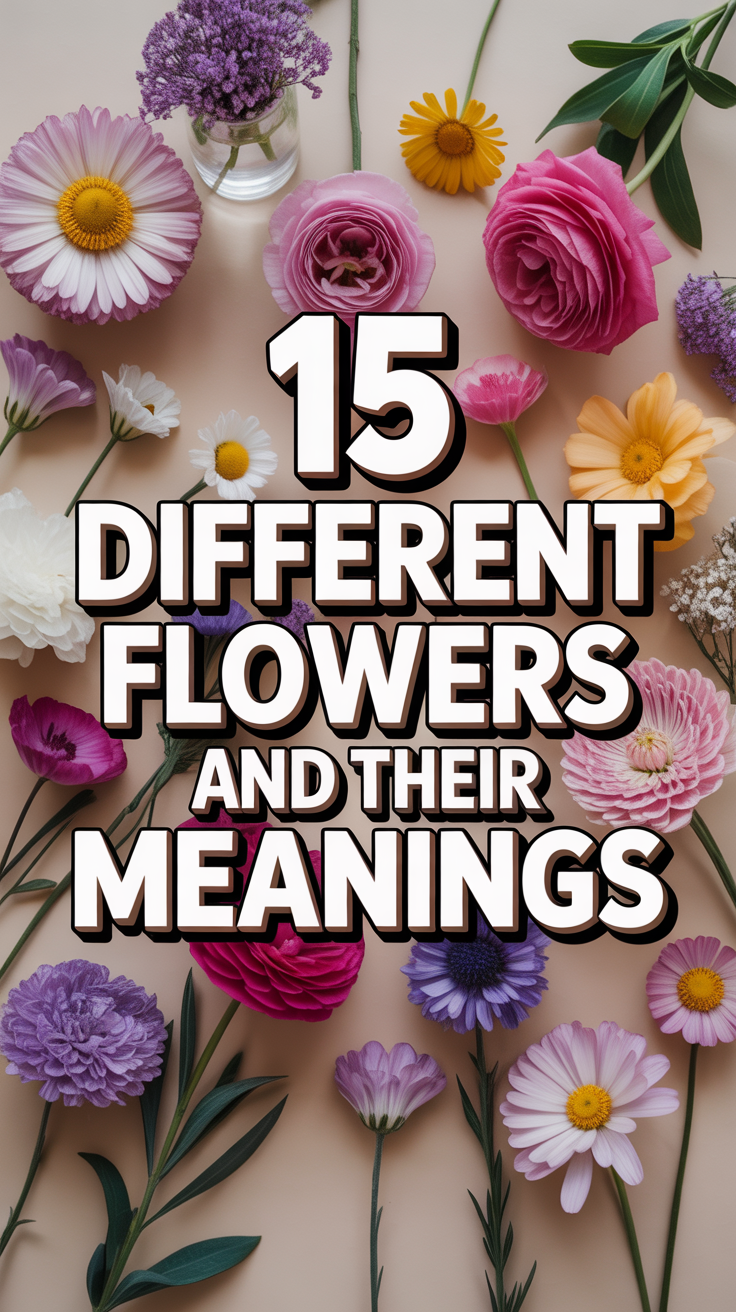 🌸 15 Different Flowers And Their Meanings