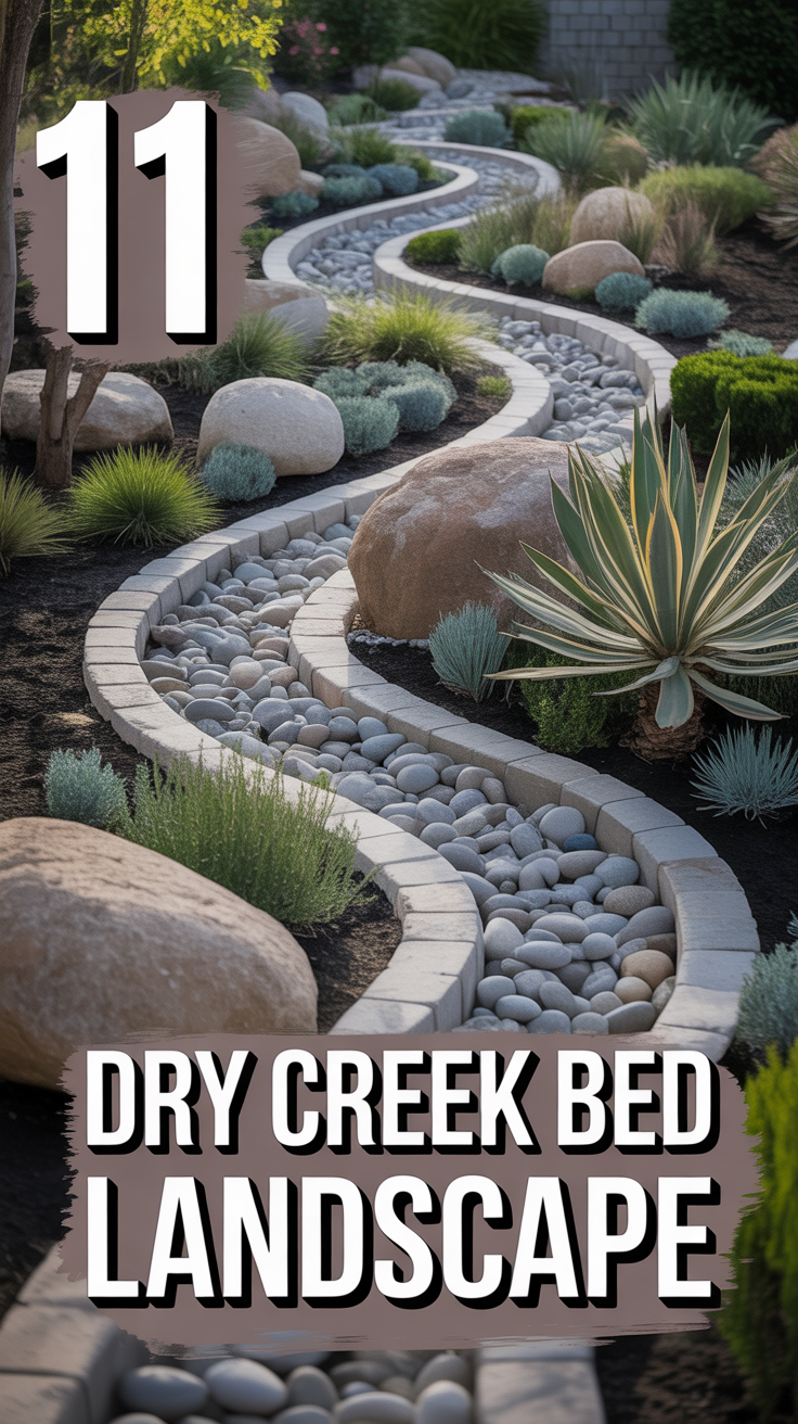 🌊 11 Dry Creek Bed Landscape