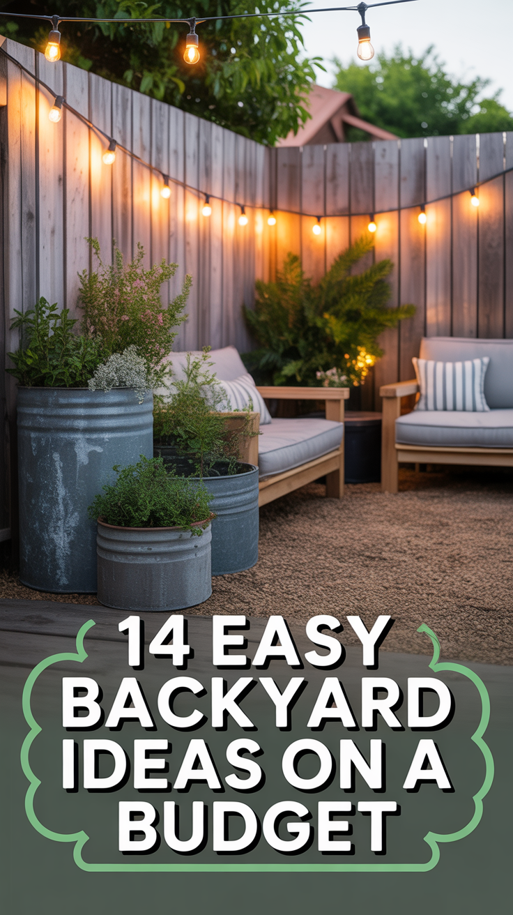 🌱 14 Easy Backyard Ideas On A Budget