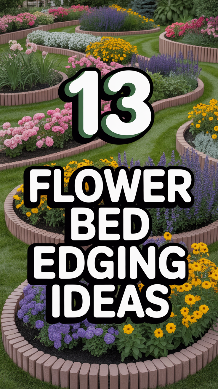 🌱 13 Flower Bed Edging Ideas