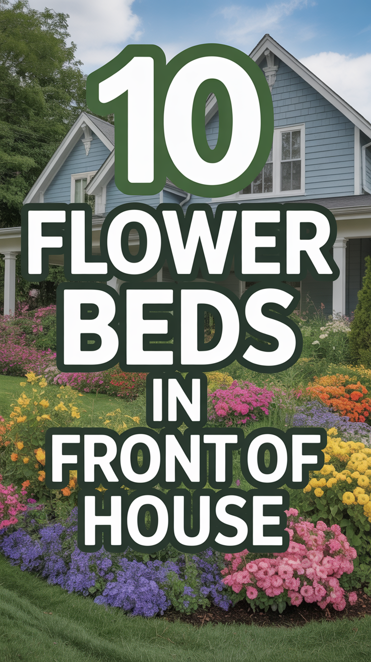 🌸 10 Flower Beds In Front Of House
