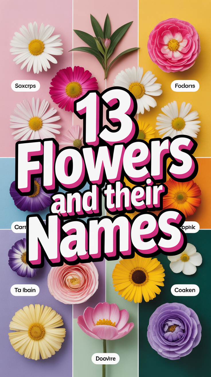 🌸 13 Flowers And Their Names