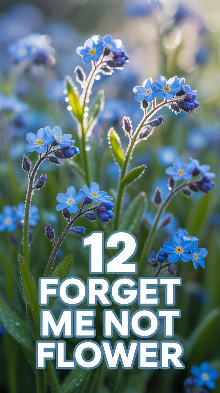 💙 12 Forget Me Not Flower