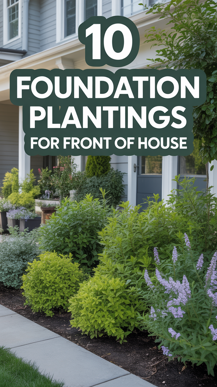 🌱 10 Foundation Plantings For Front Of House