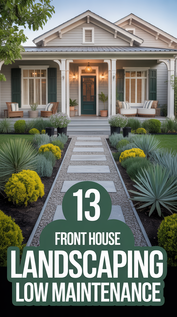 🌿 13 Front House Landscaping Low Maintenance