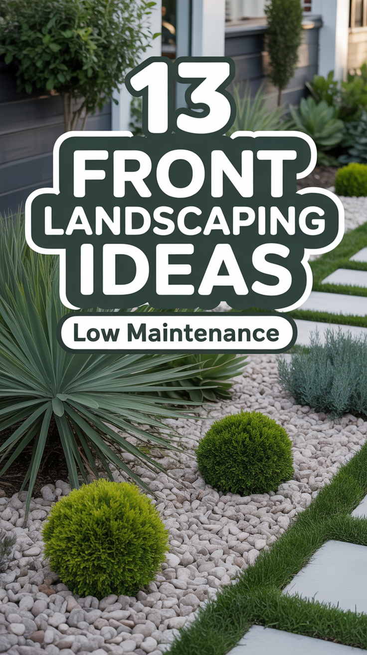 🌱 13 Front Landscaping Ideas Low Maintenance