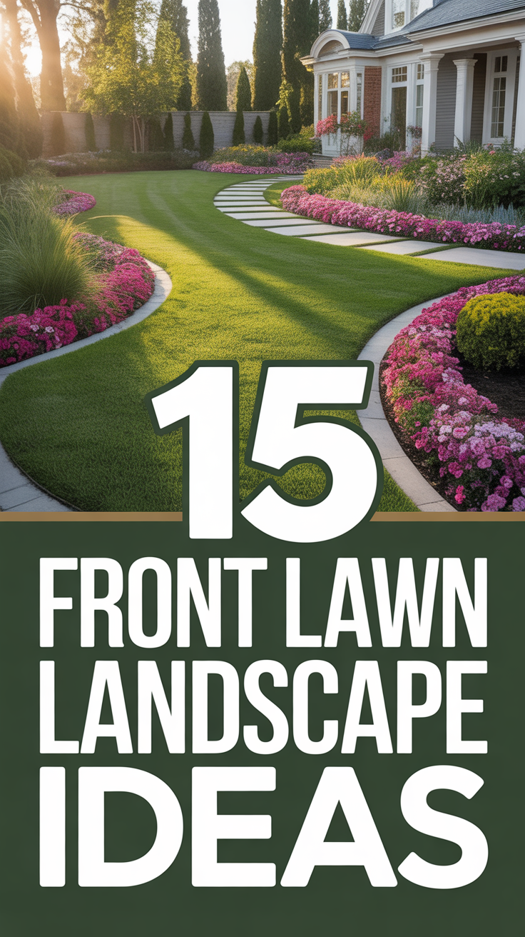 🌱 15 Front Lawn Landscape Ideas