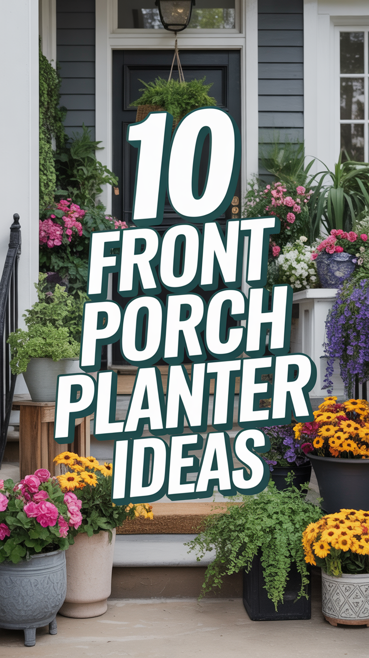 🌱 10 Front Porch Planter Ideas