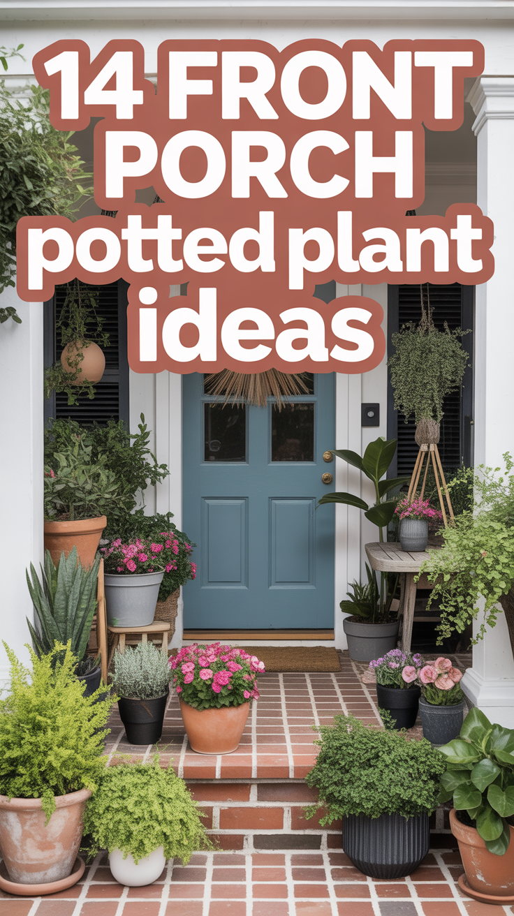 🌱 14 Front Porch Potted Plant Ideas