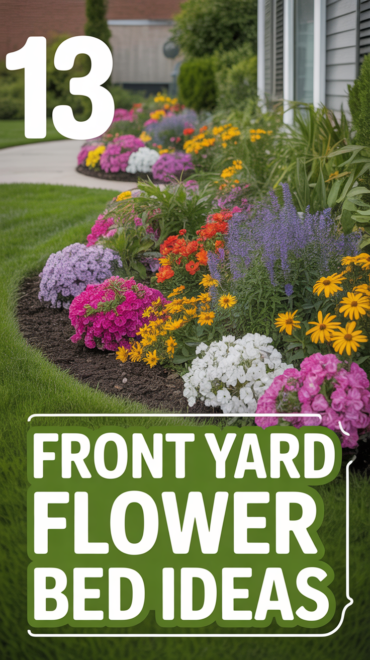 🌱 13 Front Yard Flower Bed Ideas