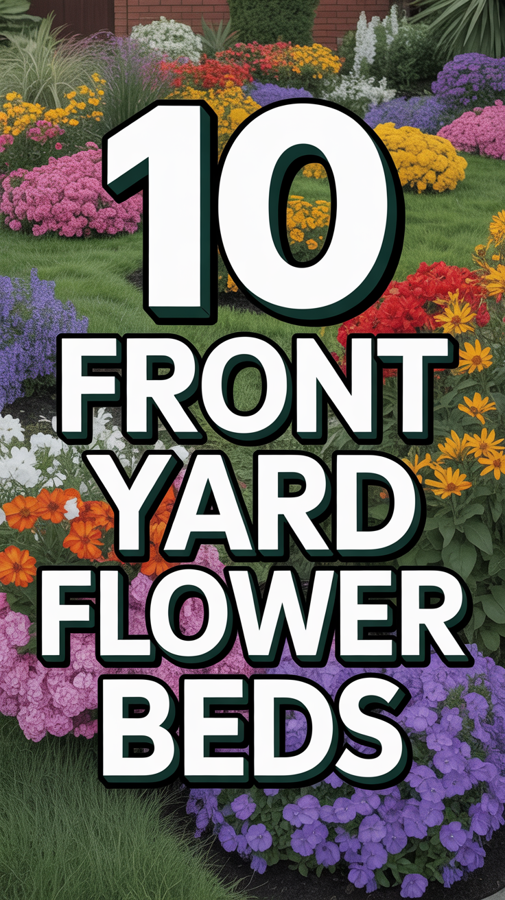 🌸 10 Front Yard Flower Beds