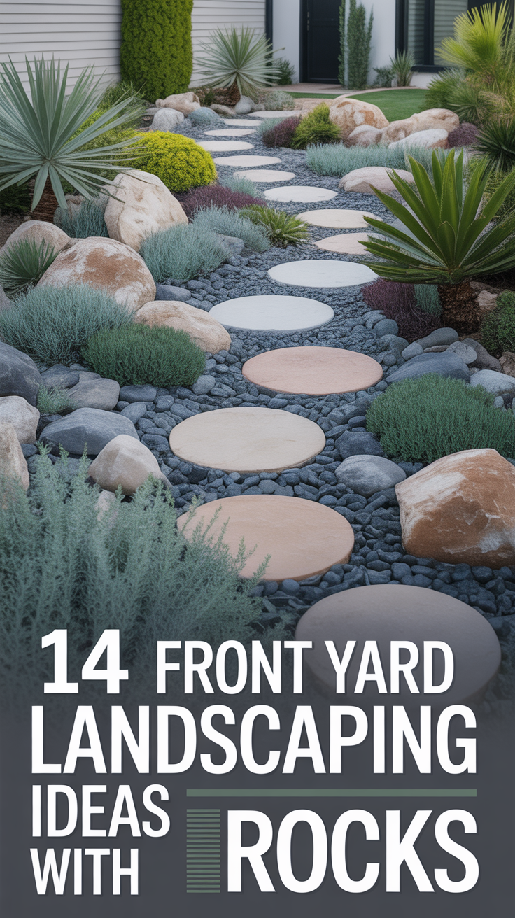 🪶 14 Front Yard Landscaping Ideas With Rocks