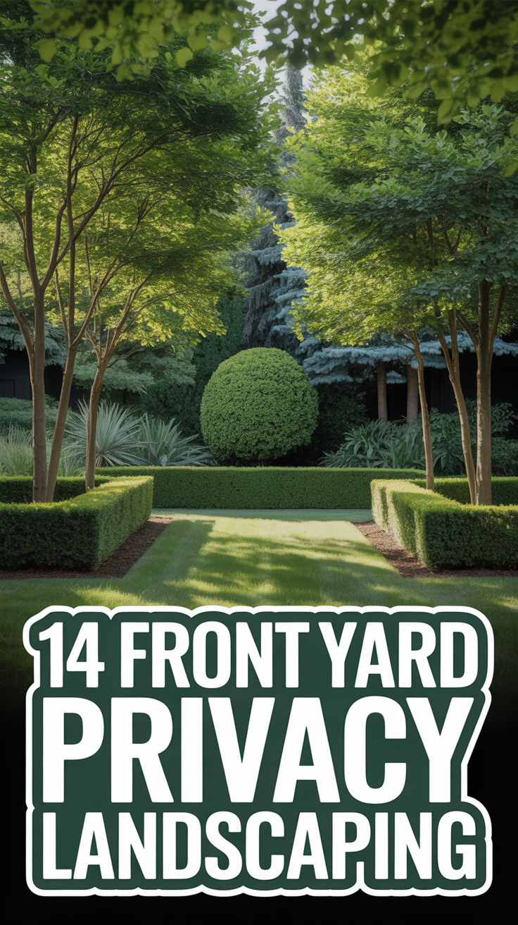 🌳 14 Front Yard Privacy Landscaping