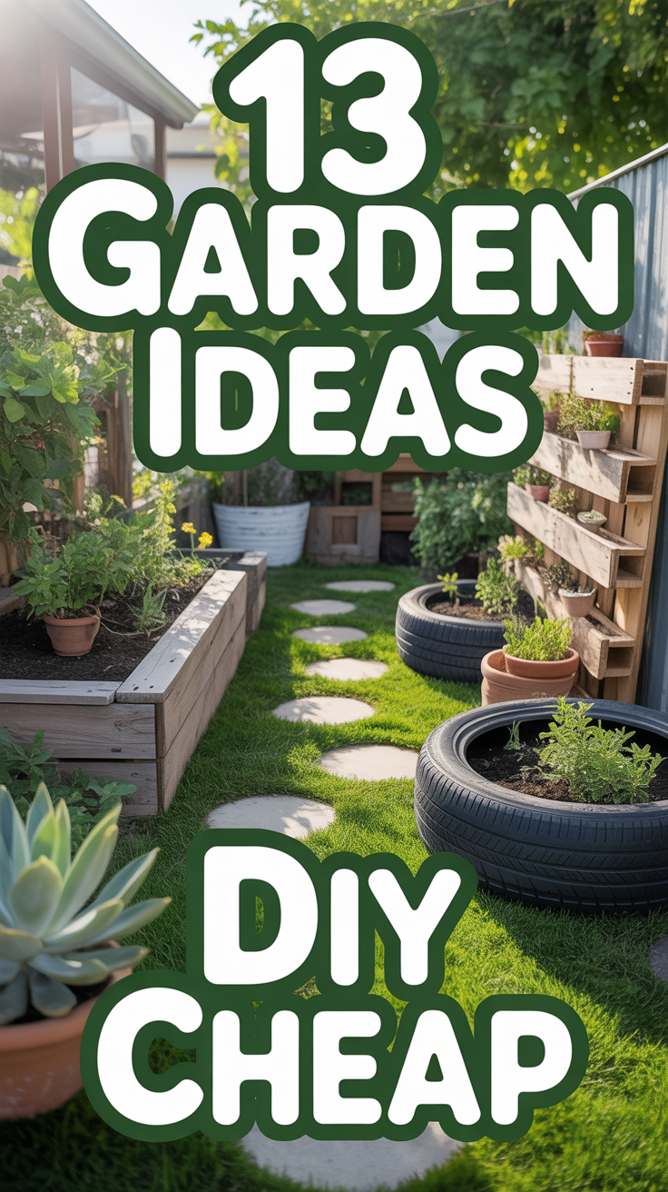 🌱 13 Garden Ideas DIY Cheap