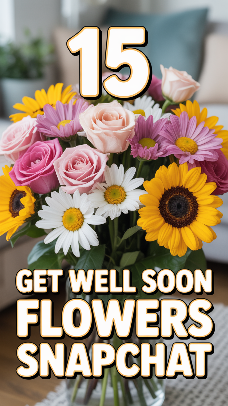 💐 15 Get Well Soon Flowers Snapchat