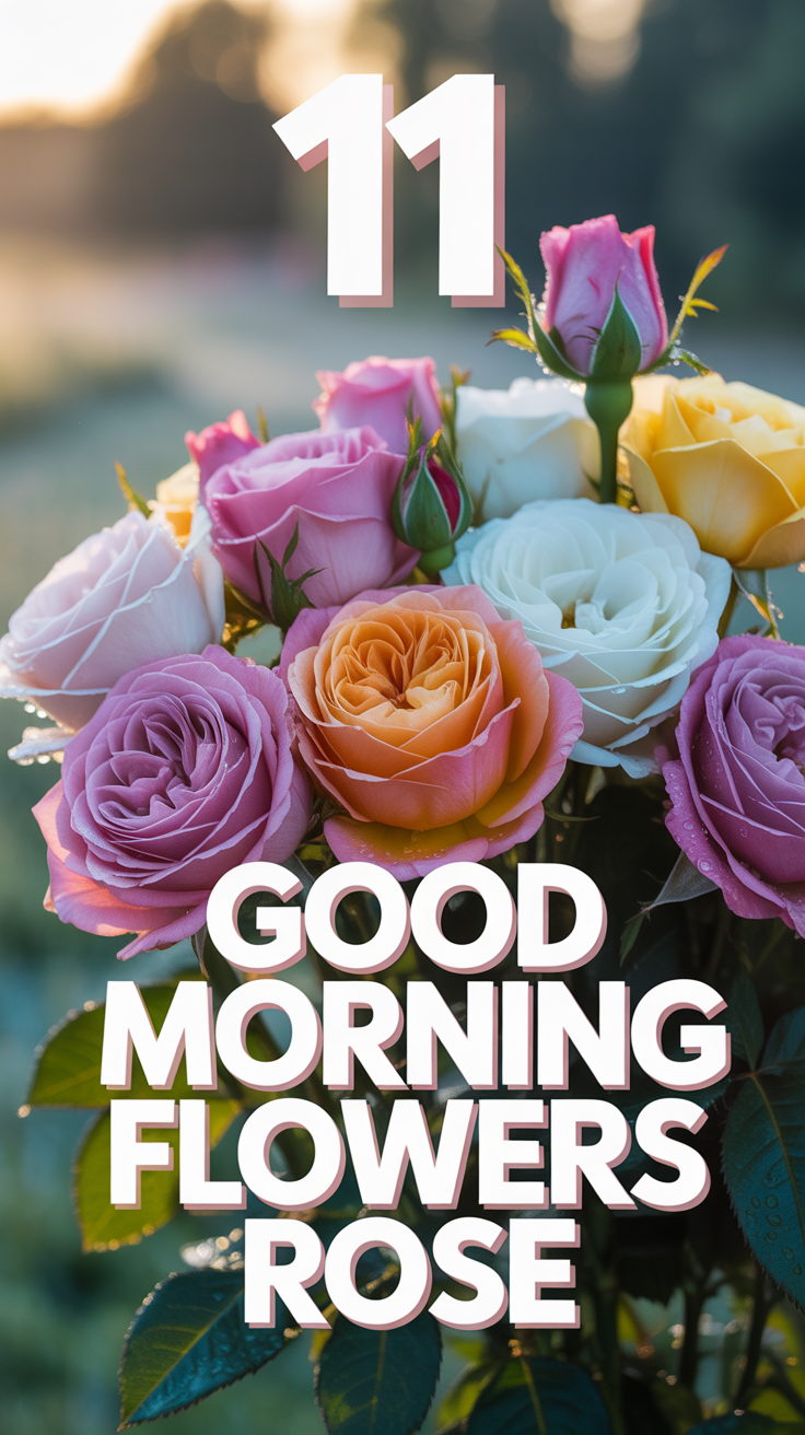 🌹 11 Good Morning Flowers Rose