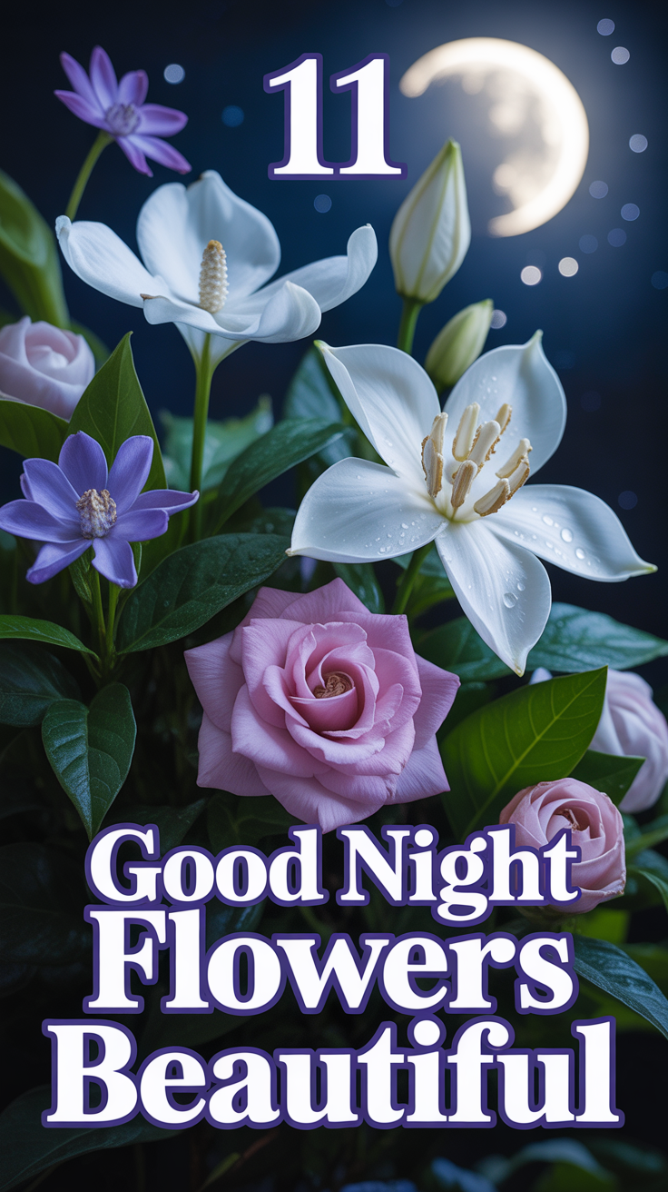 🌙 11 Good Night Flowers Beautiful