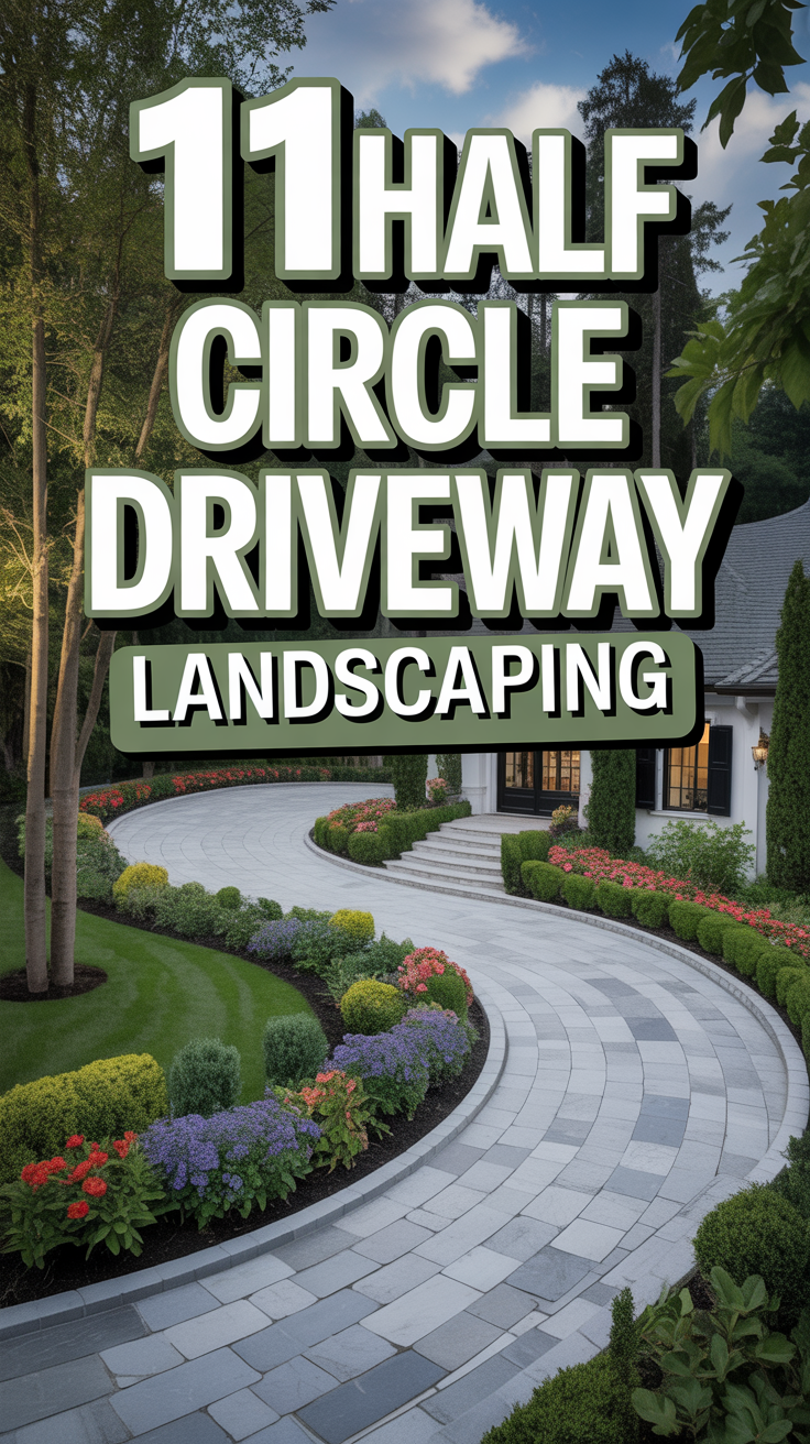 🏡 11 Half Circle Driveway Landscaping