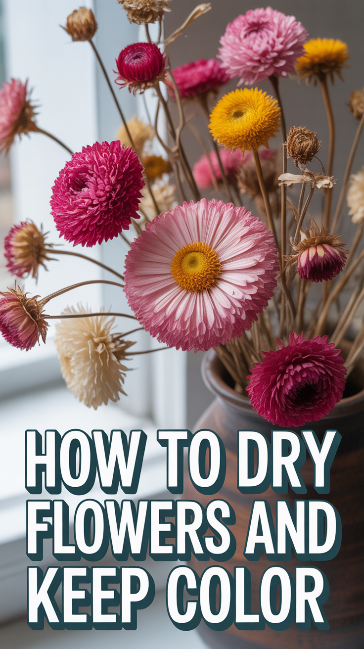 🌸 How To Dry Flowers And Keep Color