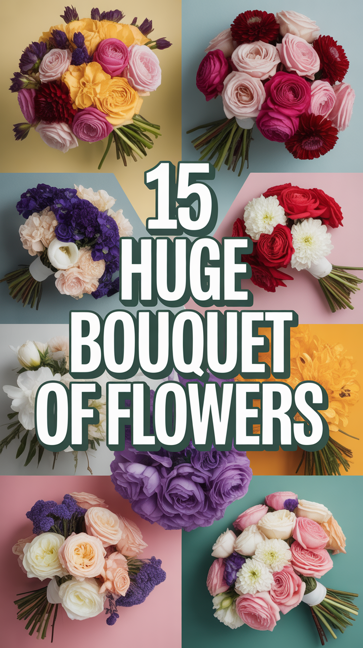 💐 15 Huge Bouquet Of Flowers