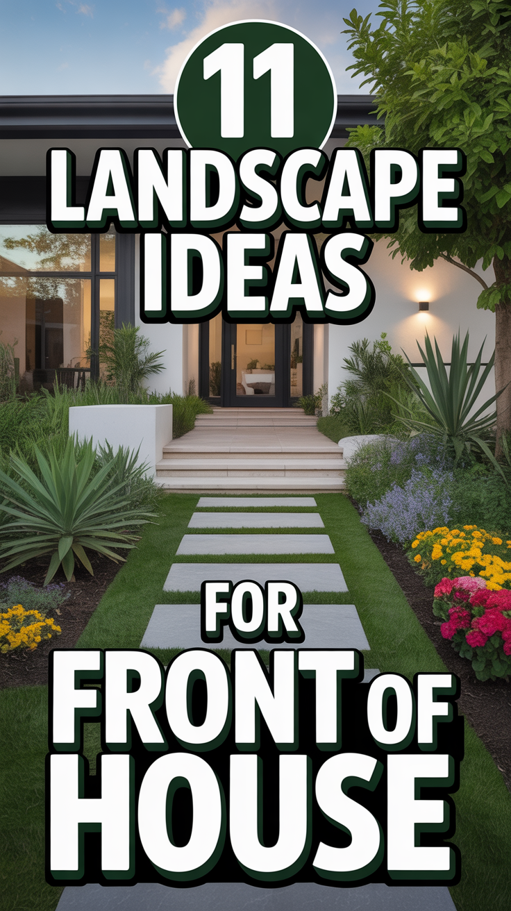 🏠 11 Landscape Ideas For Front Of House