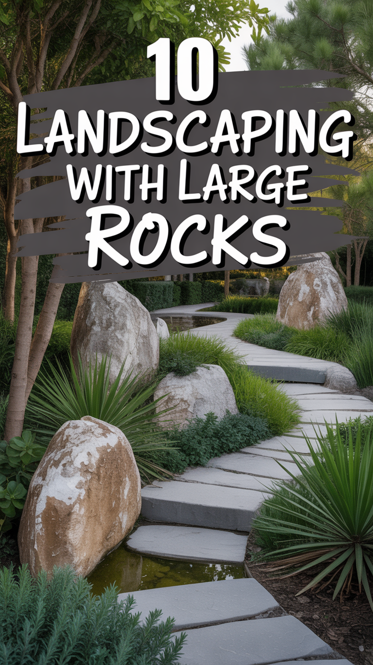🪨 10 Landscaping With Large Rocks