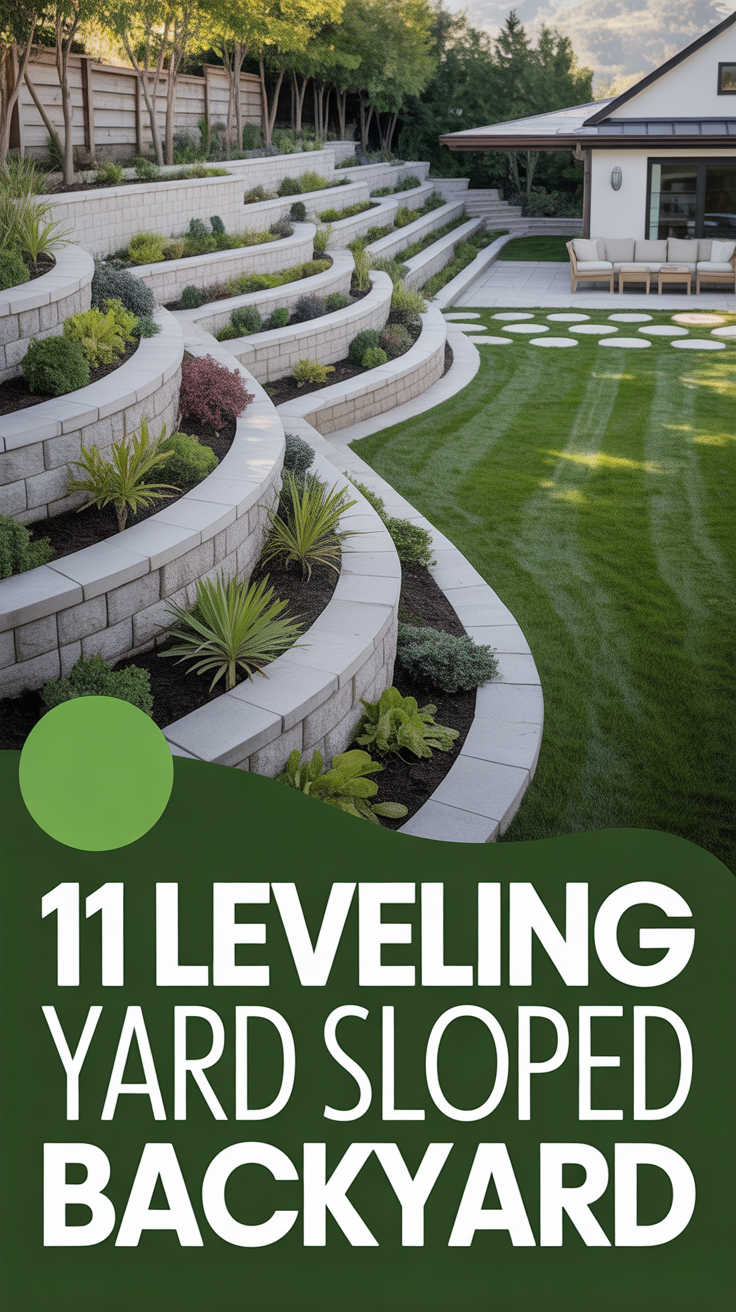 🏞️ 11 Leveling Yard Sloped Backyard