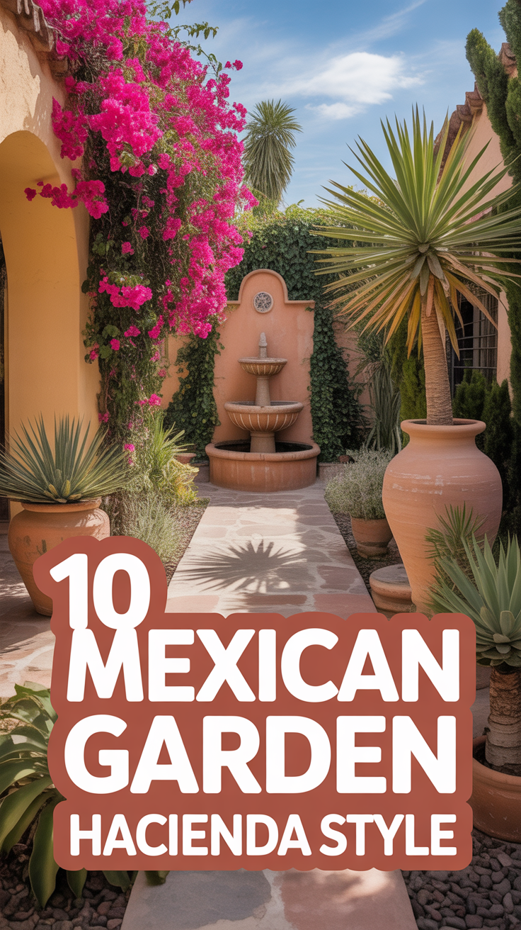🌵 10 Mexican Garden Hacienda Style