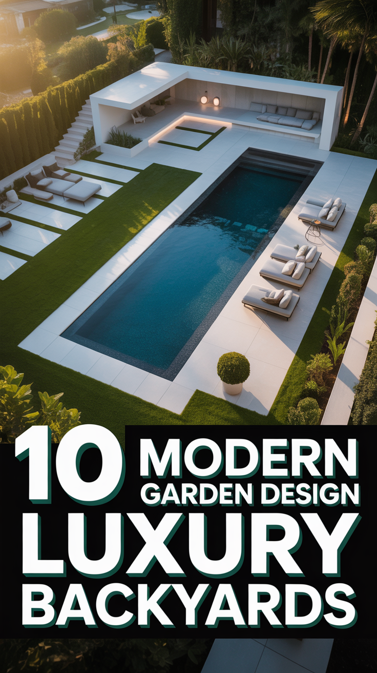 🌱 10 Modern Garden Design Luxury Backyards