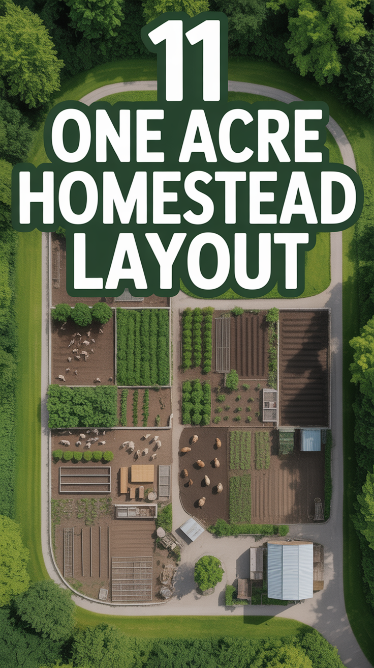 🏡 11 One Acre Homestead Layout
