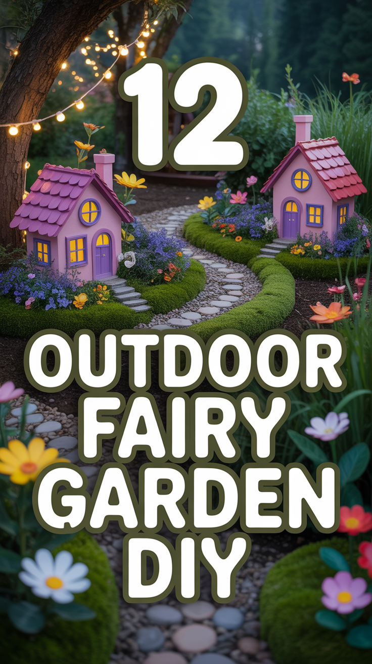 🧚‍♀️ 12 Outdoor Fairy Garden DIY