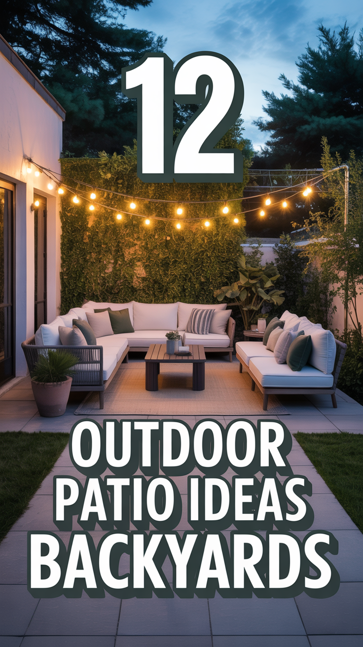 ☀️ 12 Outdoor Patio Ideas Backyards